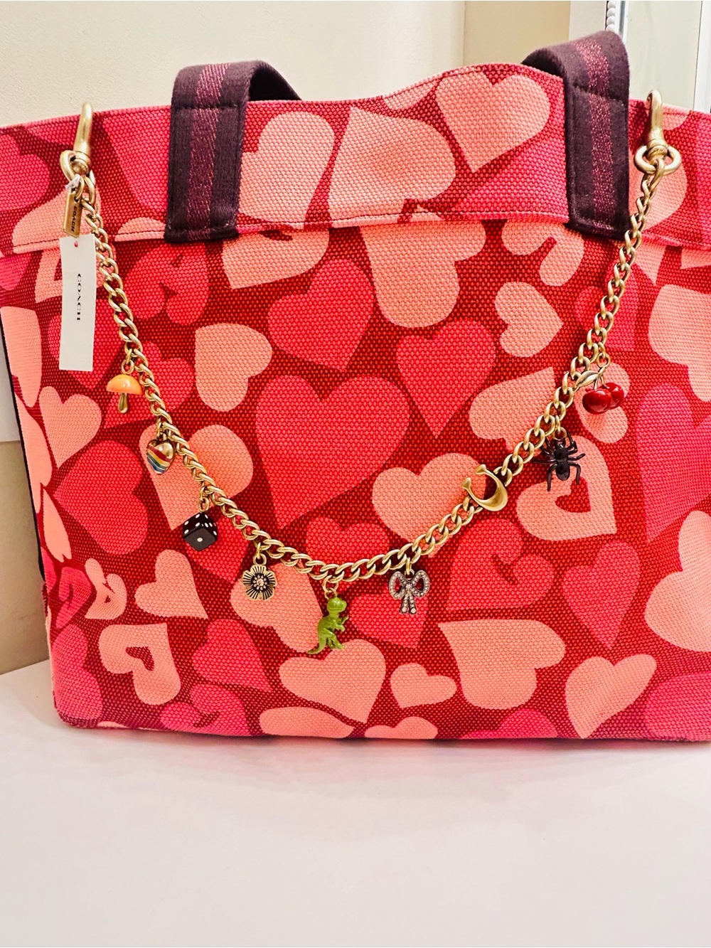Coach Large Swag Bag Charm/ Keychain - Picture 2 of 12